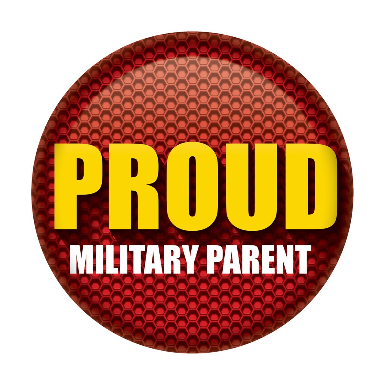 Proud Military Parent Button, (Pack of 6)